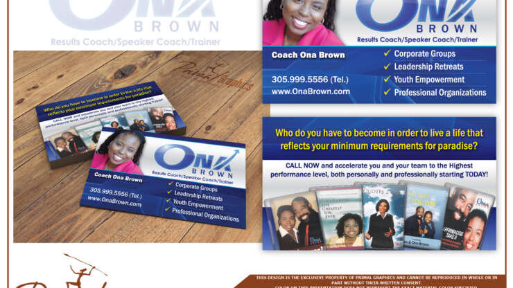Ona Brown Business Card