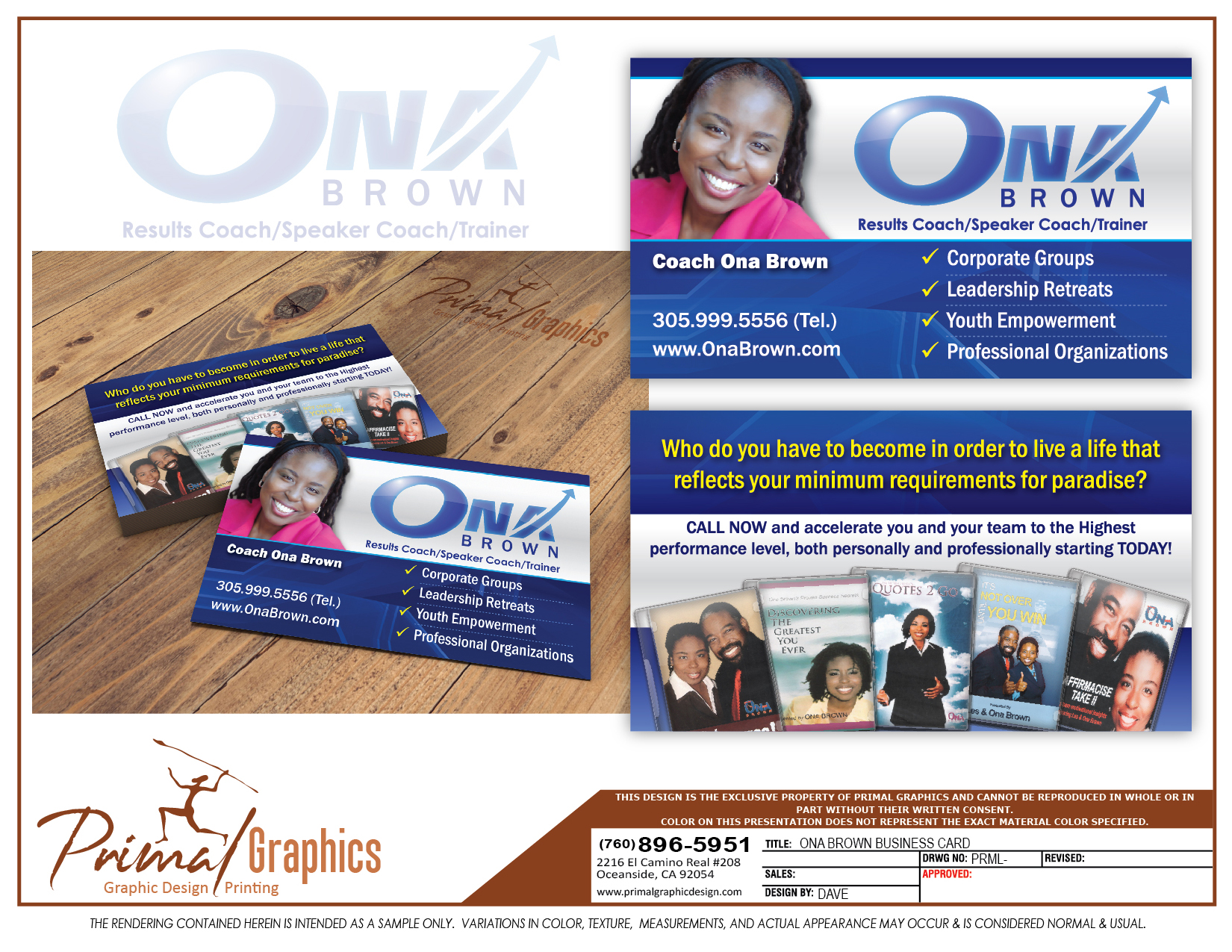 Ona Brown Business Card