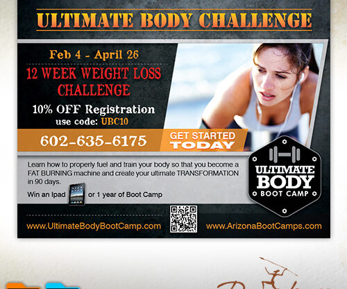 Ultimate Body Challenge Postcard