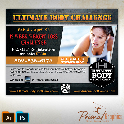 Ultimate Body Challenge Postcard