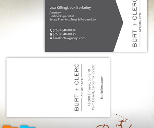 Burt Clerc Business Card Design