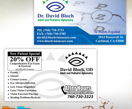 Dr. David Bloch Business Card