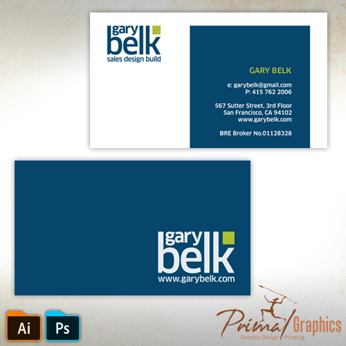 Gary Belk Business Card