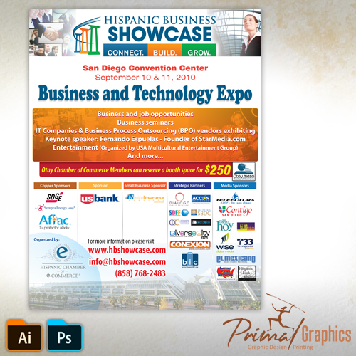 Hispanic Business Showcase Flyer Design