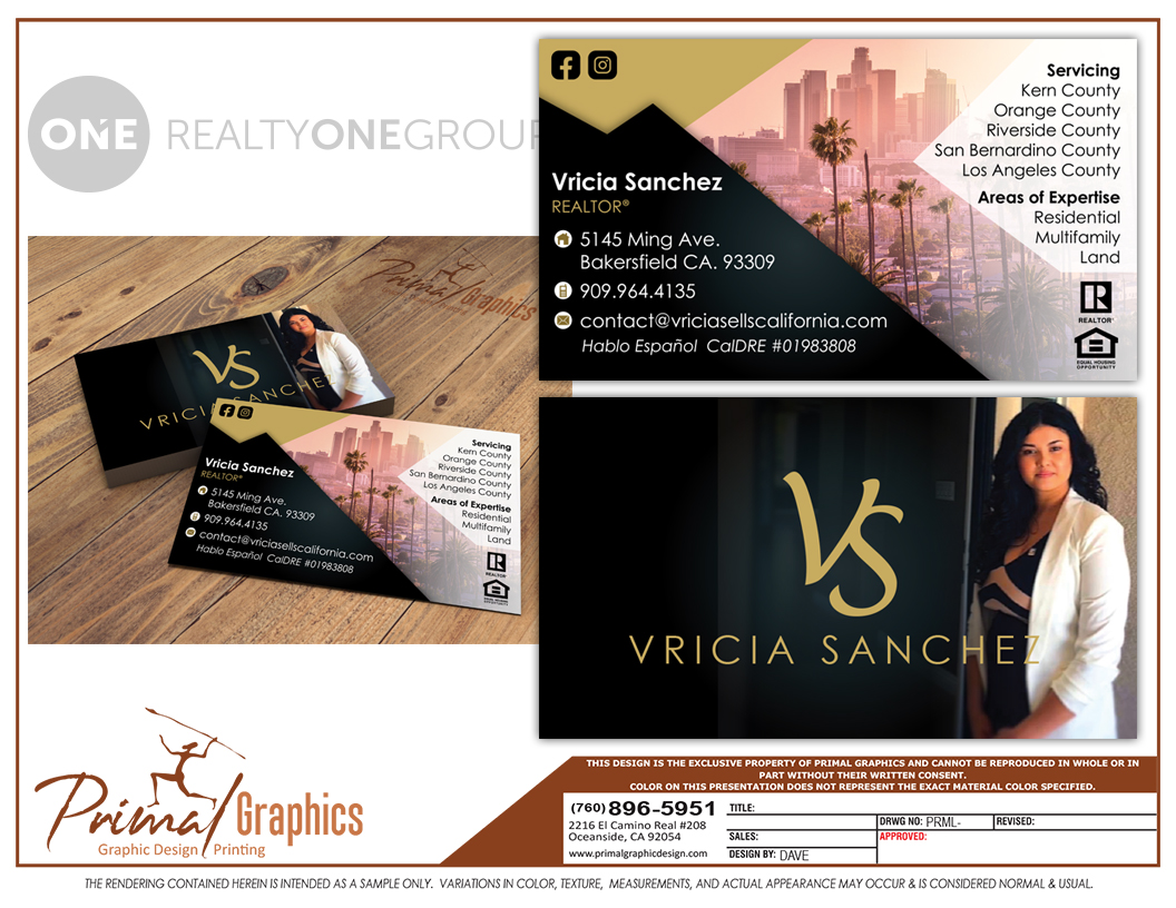 Vricia Sanchez Business Card