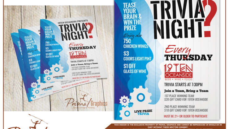 19TEN Trivia Flyer
