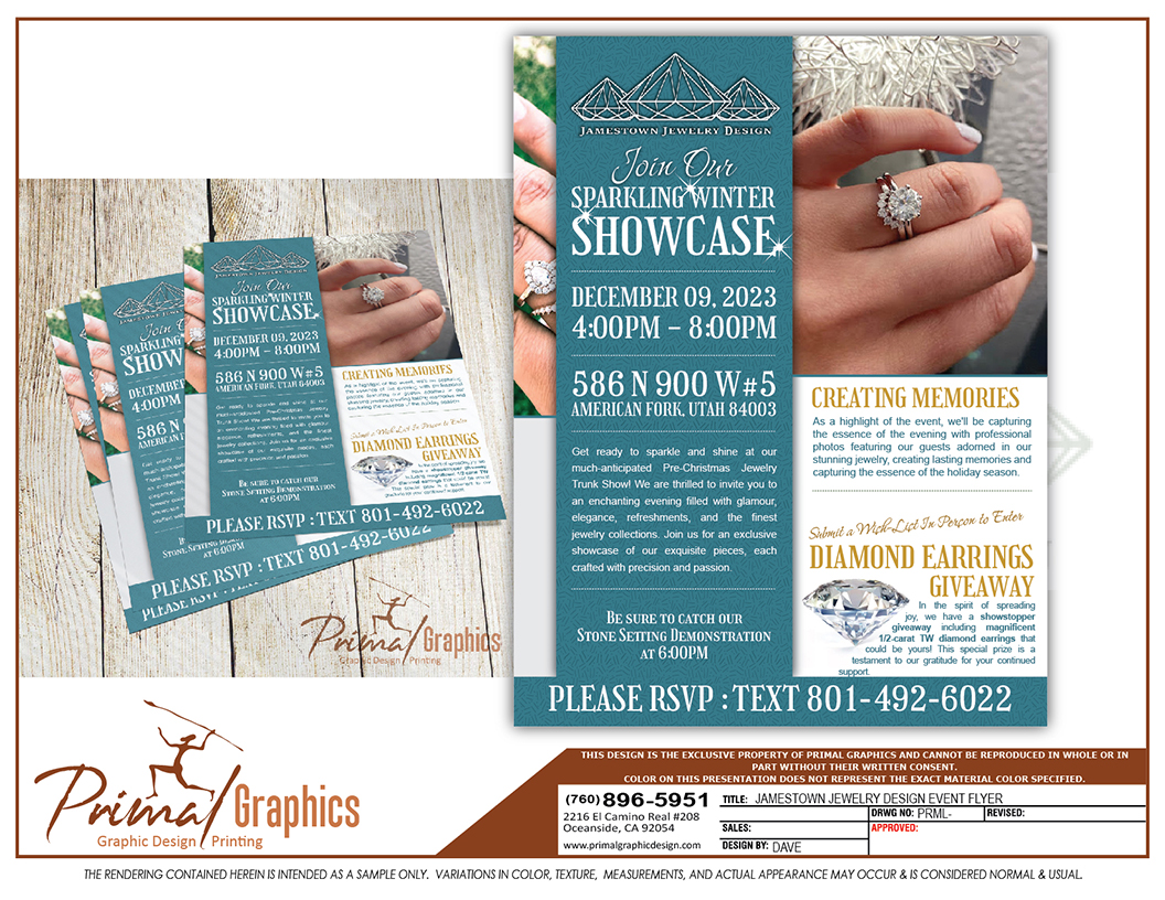 Jamestown Jewelry Flyer Design